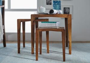 MODERNA Príručný stolík - set 50x50 cm, palisander