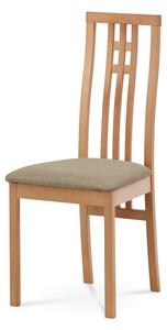 Jedálenská stolička AMANDA buk/béžová