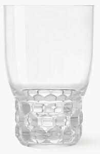 Poháre na vodu so štruktúrovaným vzorom Jellies, 4 ks