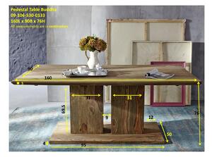 NATURAL Jedálenský stôl Simple 160x90 cm, palisander