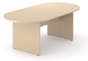NARBUTAS - Rokovací stôl OPTIMA oválny s doskovou podnožou 200x100x72 cm