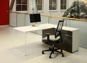 NARBUTAS - Pracovný stôl AIR so skrinkou (L) 160x160