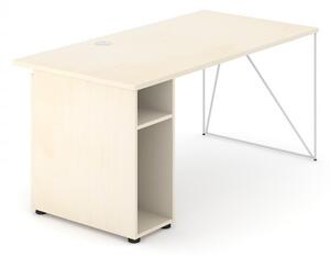 NARBUTAS - Pracovný stôl AIR s otvorenou policou (L) 160x80