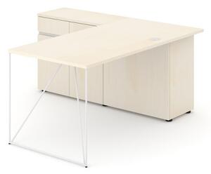 NARBUTAS - Pracovný stôl AIR so skrinkou (L) 160x160