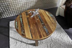 INDUSTRY Konferenčný stolík 75x75 cm, staré drevo