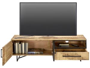TV DIEL, mangové drevo, prírodné farby, čierna, 145/45/40 cm Ambia Home - TV nábytok