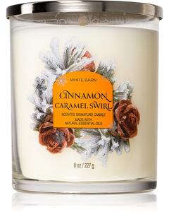 Bath & Body Works Cinnamon Caramel Swirl vonná sviečka 227 g