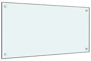 Kuchynská zástena, biela 80x40 cm, tvrdené sklo