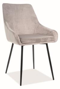 Najlacnejsinabytok ALBI luxusná jedálenská stolička, šedý zamat