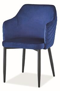 Najlacnejsinabytok ASTOR čalúnená stolička, modrý zamat