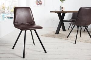 Dizajnová stolička Holland hnedá - skladom