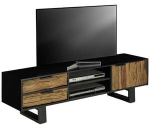 NÍZKA KOMODA, staré drevo, prírodné farby, čierna, 150/45/40 cm Ambia Home - TV nábytok