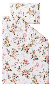 Krepové obliečky FLORA ružové Rozmer obliečky: 70 x 90 cm | 140 x 200 cm