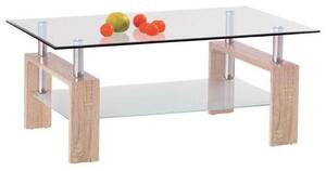 KONFERENČNÝ STOLÍK, dub sonoma, sklo, kompozitné drevo, 110/55/60 cm Boxxx - Stolíky do obývačky