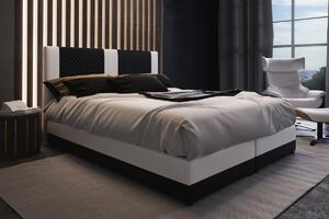 Najlacnejsinabytok PEDRO čalúnená posteľ 140 čierna/biela