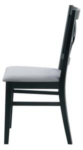 Jedálenská stolička krížová čierna ZAYDEN