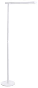 Stojaca LED lampa biela hliník 186 cm vypínač moderný industriálny štýl kancelária pracovňa