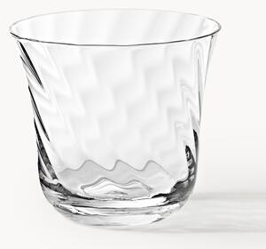 Ručne fúkané poháre na vodu Swirl, 4 ks