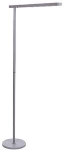 Stojaca LED lampa strieborná hliník 186 cm vypínač moderný industriálny štýl kancelária pracovňa