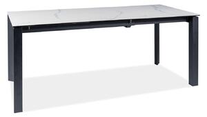 Najlacnejsinabytok METROPOL jedálenský stôl, biela / čierna