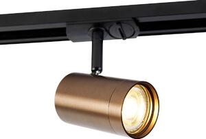Moderný 1-fázový koľajnicový reflektor tmavý bronz - Jeana