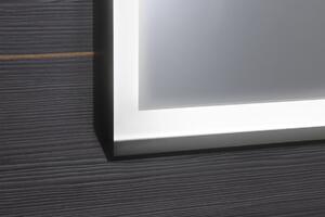 Sapho SORT zrkadlo s LED osvetlením 47x70cm, čierna mat