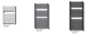 Invena, kúpeľňový rebríkový radiátor 540x1200 mm 538W, grafitová, UG-02-120-A
