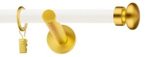 Dekorstudio Garniža jednoradová FLAT zlatá MIX biela-matná 19mm Dĺžka: 120cm, Typ príslušenstva: Bez príslušenstva