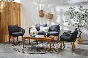 TERASOVÁ SEDACIA SÚPRAVA drevo, kov, plast, textil Ambia Garden - Série záhradného nábytku, Online Only