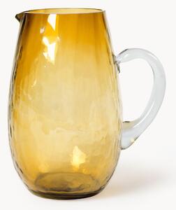 Väčší ručne fúkaný džbán s tepaným povrchom Hammered, 2 L