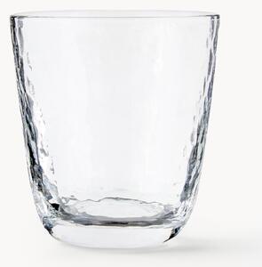 Ručne fúkané poháre na vodu s nerovným povrchom Hammered, 4 ks
