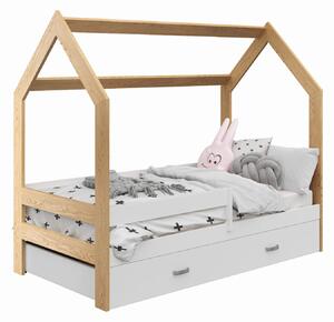 Detská posteľ DOMČEK D3 80x160cm masív borovica