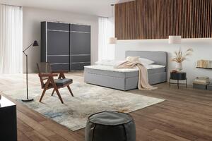 AMERICKÁ POSTEĽ, 180/200 cm, svetlosivá P & B - Online Only zostavy, Online Only