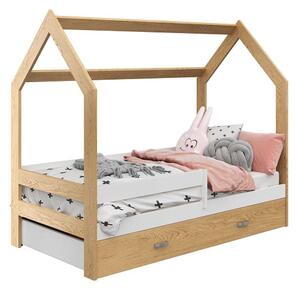 Detská posteľ DOMČEK D3 80x160cm masív borovica