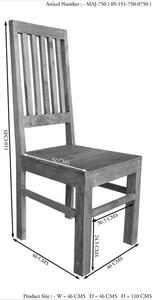 CASTLE Jedálenská stolička - vyššie operadlo, palisander
