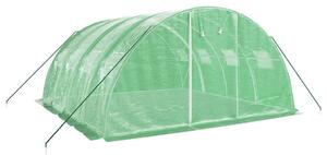 Fóliovník s oceľovým rámom zelený 16 m² 4x4x2 m