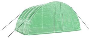 Fóliovník s oceľovým rámom zelený 24 m² 6x4x2,85 m