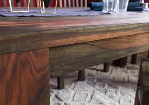 PLAIN SHEESHAM Jedálenský stôl 220x100 cm - drevené nohy, palisander