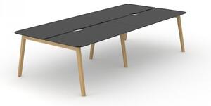NARBUTAS - Štvormiestny pracovný stôl NOVA WOOD HPL 320x144 cm