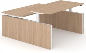 NARBUTAS - Elektricky nastaviteľný dvojmiestny stôl MOTION 180x168 - 2 segmentová základňa