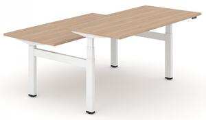 NARBUTAS - Elektricky nastaviteľný dvojmiestny stôl MOTION 140x168 - 2 segmentová základňa