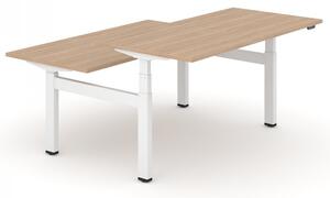 NARBUTAS - Elektricky nastaviteľný dvojmiestny stôl MOTION 160x168 - 2 segmentová základňa