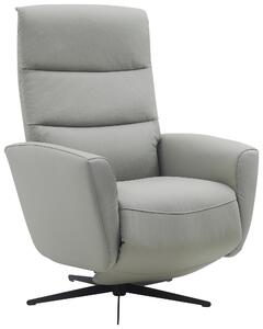 RELAXAČNÉ KRESLO, textil, koža, sivá Livetastic - Kreslá, Online Only