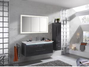 KÚPEĽŇA, sivá, 120 cm Novel - Kúpeľňové zostavy