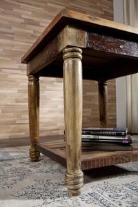 COLORES Konferenčný stolík 60x60 cm, staré drevo