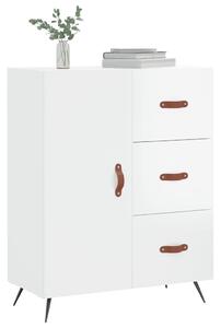 Komoda lesklá biela 69,5x34x90 cm spracované drevo
