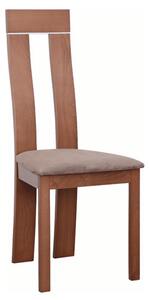Drevená stolička, čerešňa/látka hnedá, DESI