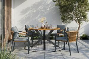 ZÁHRADNÝ STÔL, drevo, kov, 130/75/130 cm Ambia Garden - Série záhradného nábytku, Online Only