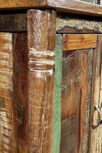 COLORES Komoda 88x80 cm, staré drevo