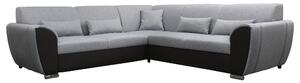 ROHOVÁ SEDAČKA, textil, čierna, svetlosivá Livetastic - Sedačky, Online Only